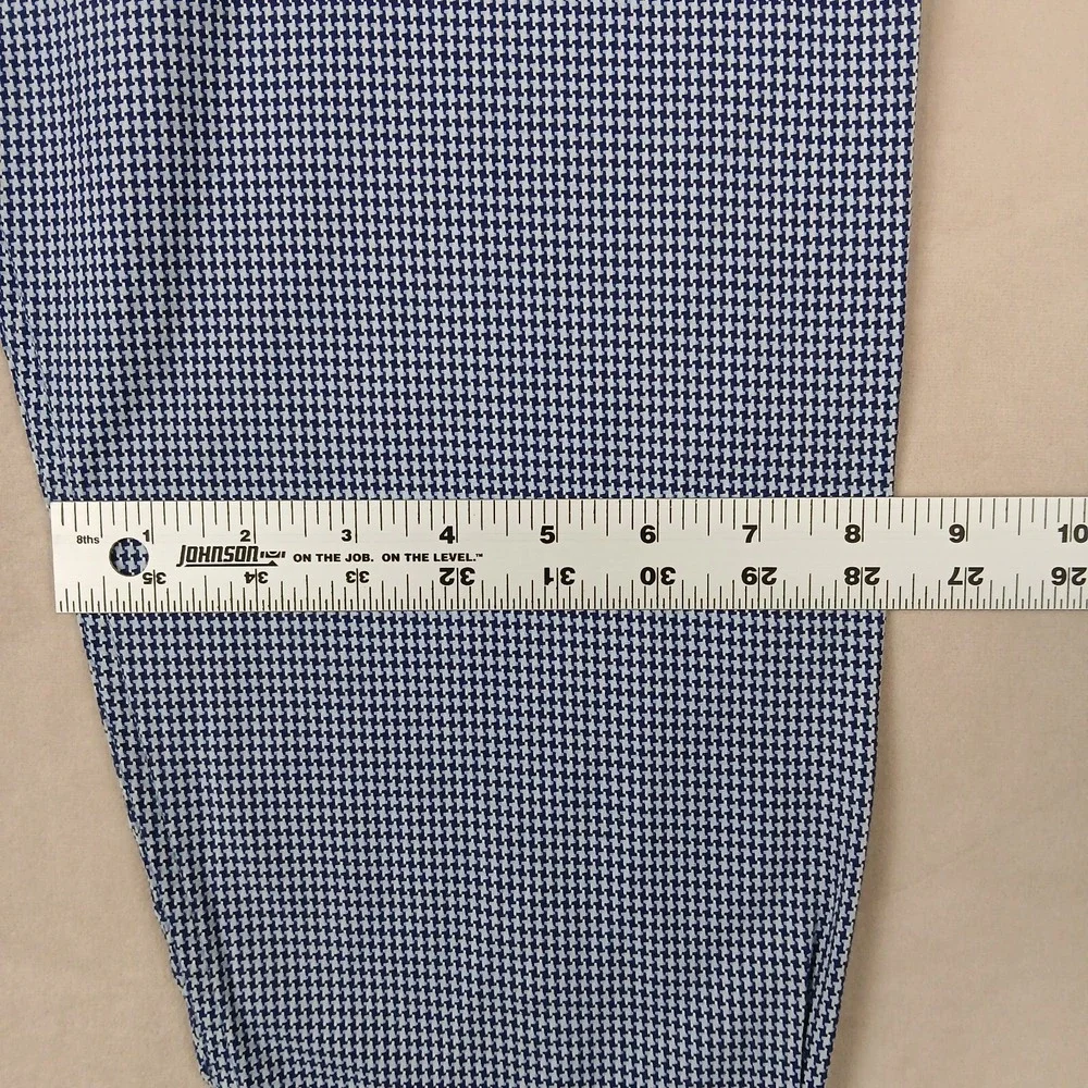 Banana Republic Large Mens Shirt Office Dress Houndstooth Heavy 25x30 DEFECT‎